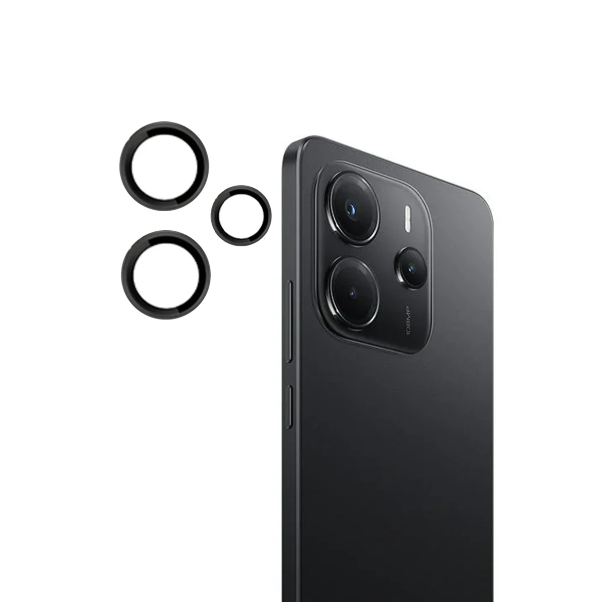 Joko Xiaomi Redmi Note 14 4G PVD Metal Kamera Lens - Siyah